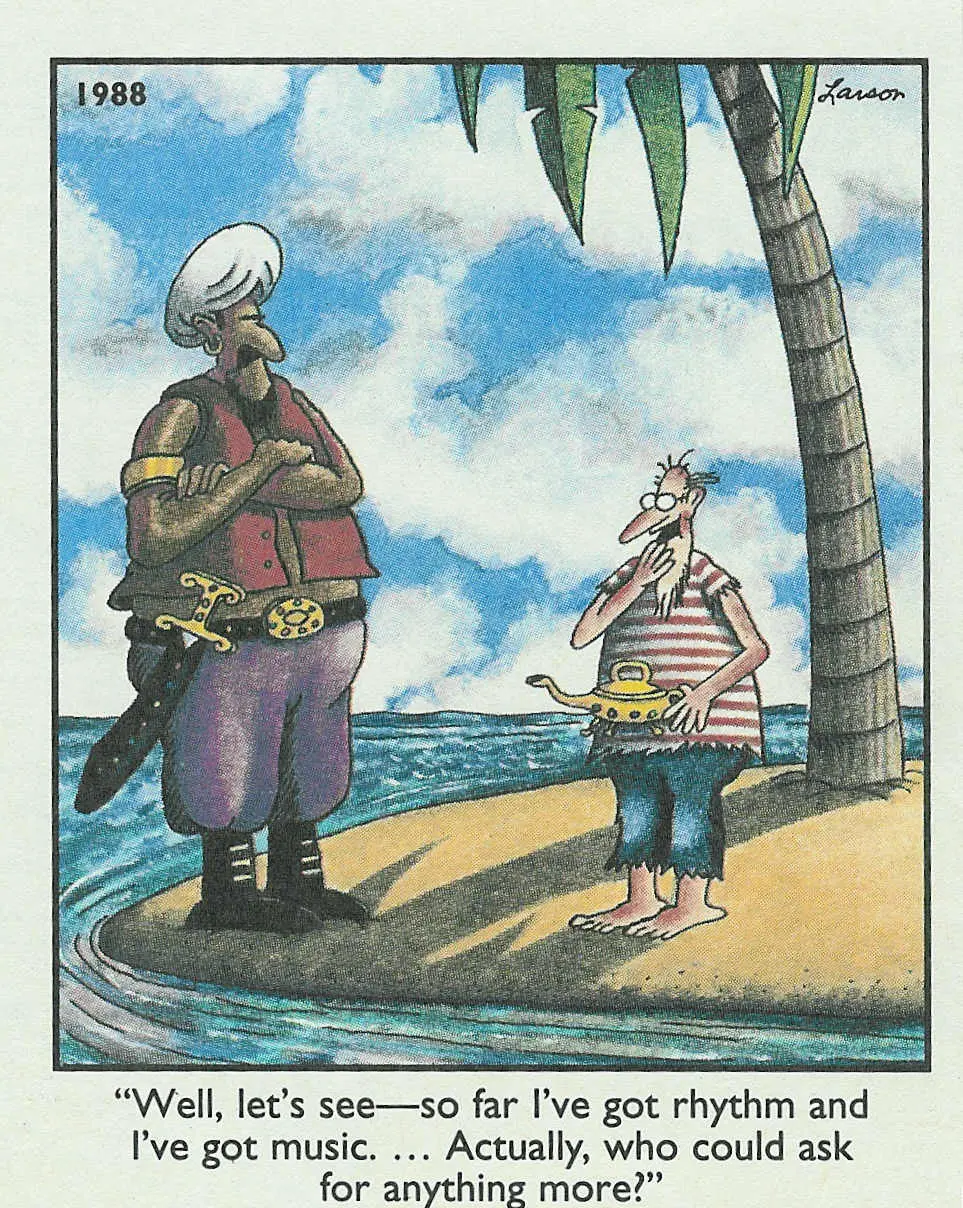 i got rhythm - cartoon free jazz leadsheet - Courtesy of the Jungle Jazz Band